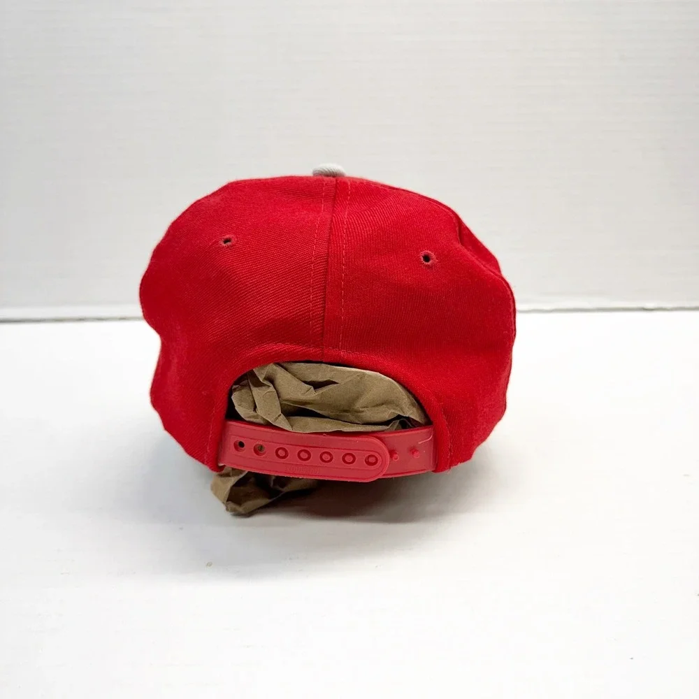 Vintage Sports Specialties Indiana Hoosiers Snapback Hat Red Grey NCAA Korea